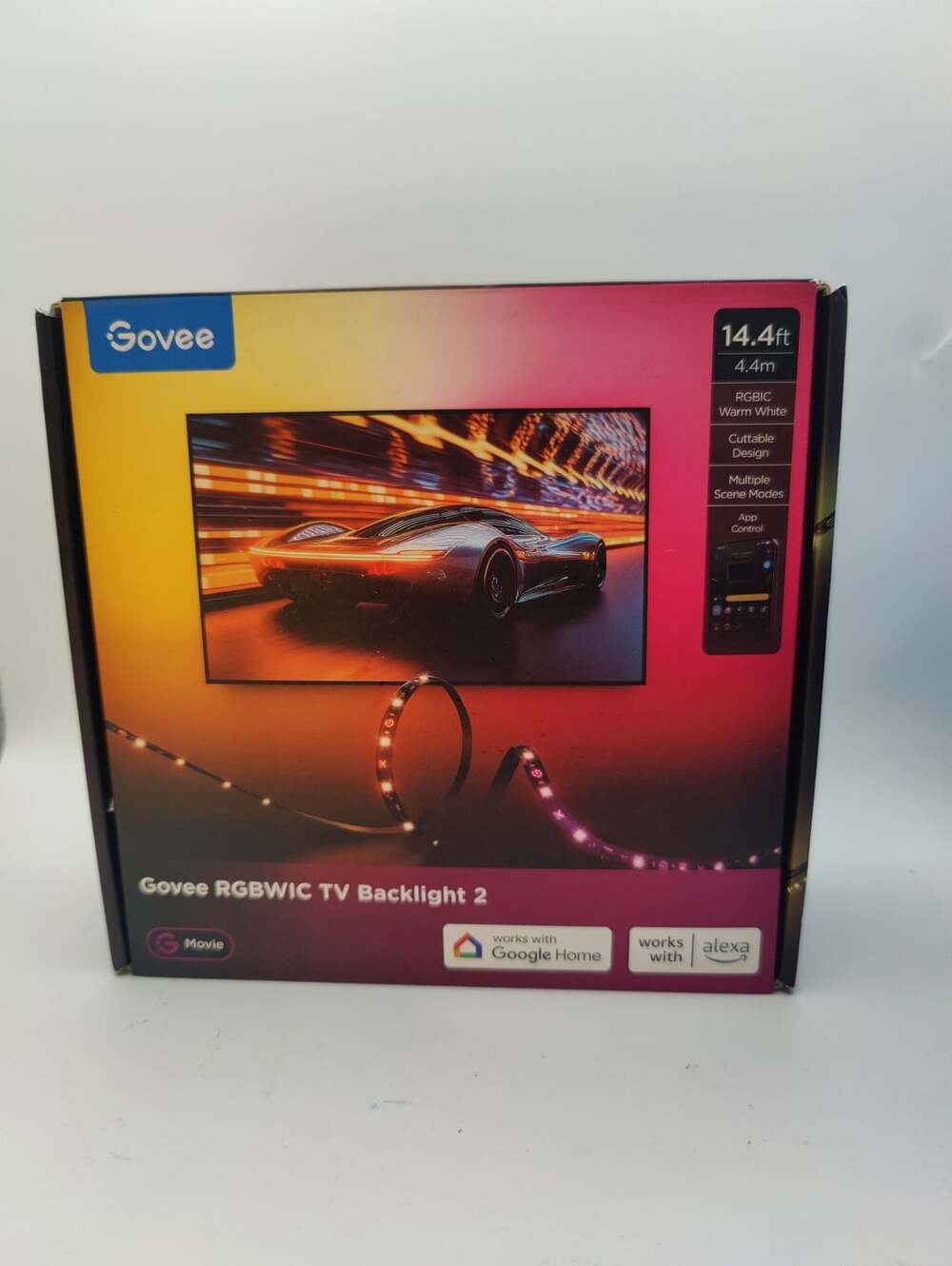 Govee RGBWIC TV Backlight 2 LED Strip Light 14.4ft Model H6671